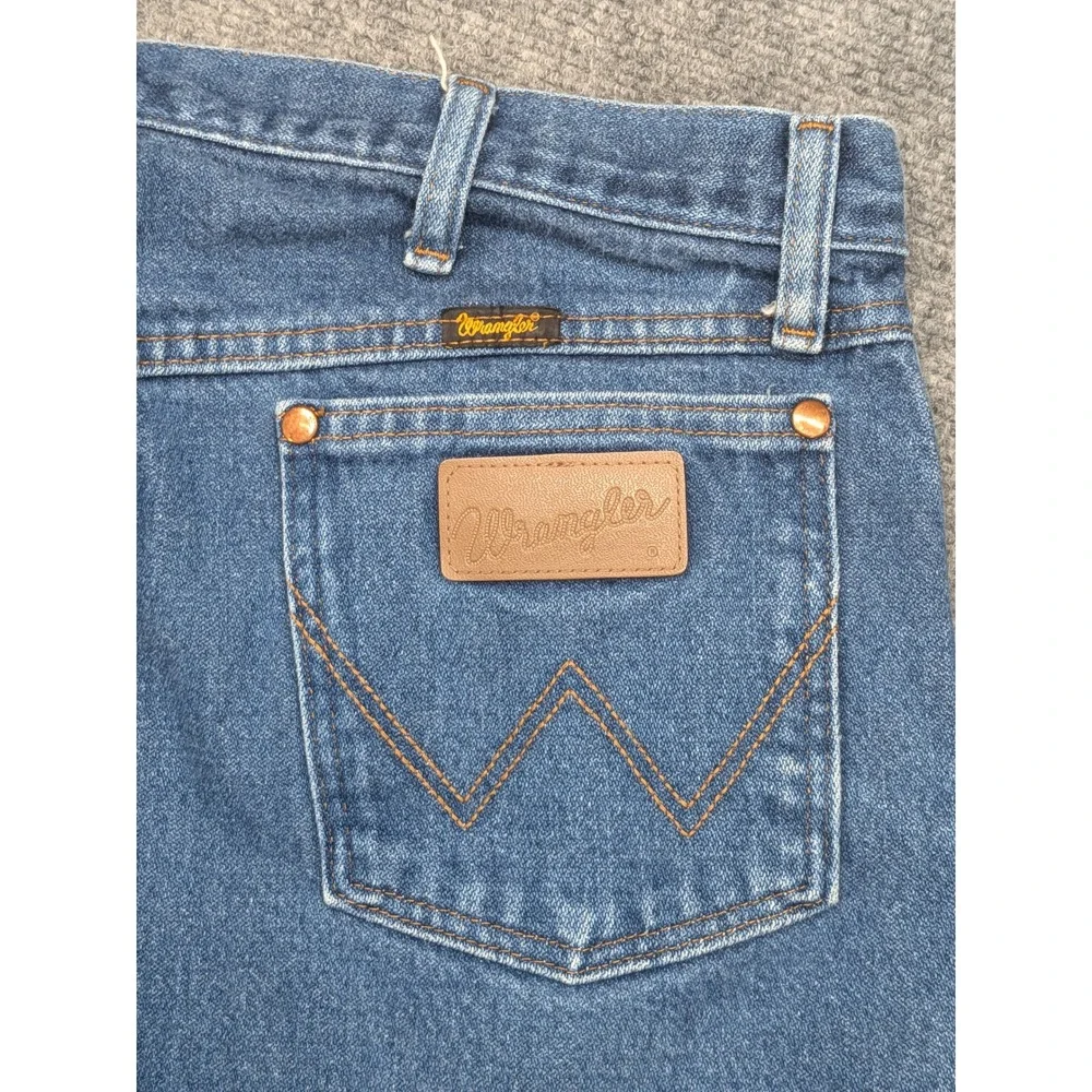 Vtg Wrangler Mens Jeans 35x31 Regular‎ Fit Blue Denim Classic Casual Pants